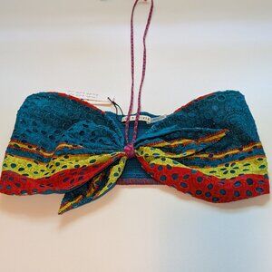 Alice + Olivia Cotton Eyelet Halter Top NWT